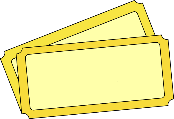 yellow ticket clipart - photo #16