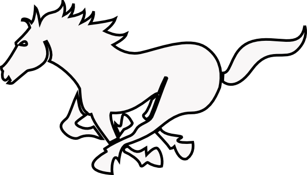 clip art horse outline - photo #33