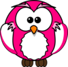 Pink Owl Clip Art