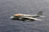 An Ea-6b Prowler Assigned To The Black Ravens Of Electronic Attack Squadron One Thirty Five (vaq-135) Flies Over The Western Pacific Ocean Clip Art