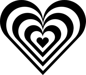 Zebra Heart Clip Art