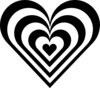 Zebra Heart Clip Art