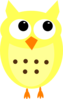 Yellow Owl No Branch Clip Art