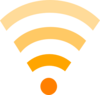 Orange Wifi For List-style 16x16 Clip Art