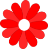 Red Gerbera Daisy Clip Art