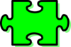 Piece Of Puzzle Green Clip Art