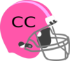 Pink Football Helmet Clip Art