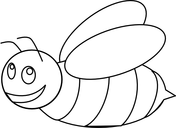 bumble bee clipart black and white - photo #14