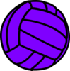 Purple Volleyball Clip Art