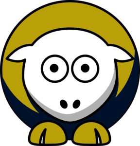 Sheep - Notre Dame Fighting Irish - Team Colors - College Football Clip Art
