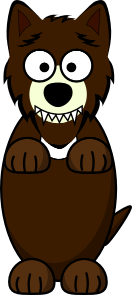 Wolf Cartoon Character Clip Art at Clker.com - vector clip art online