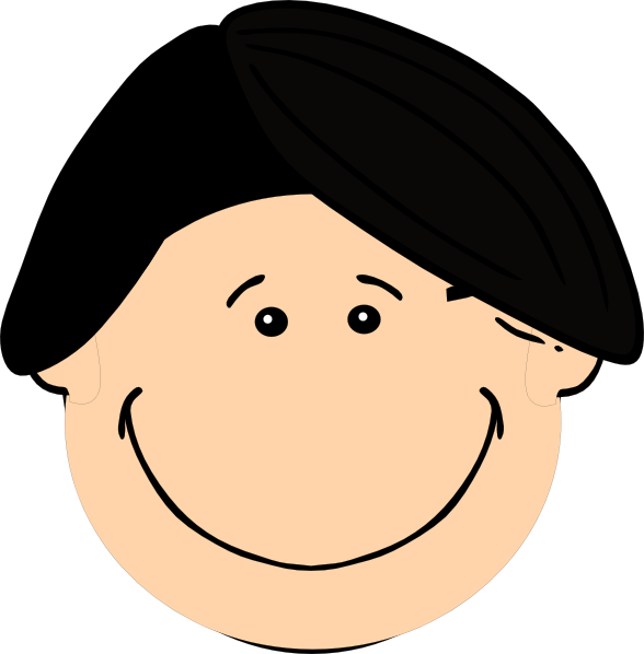 clipart girl with black hair - photo #20