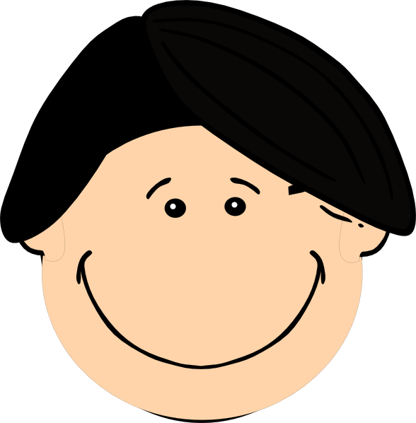 black hair clipart