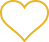 Gold Heart Clip Art