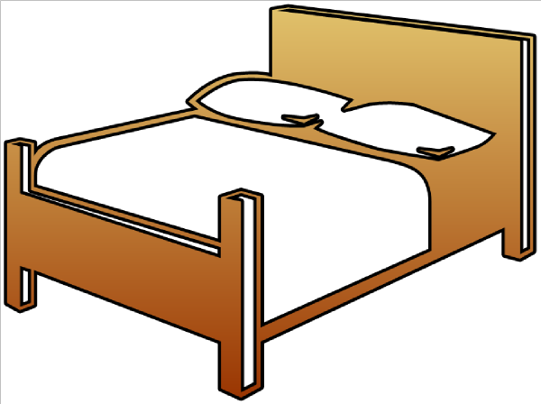 Bed Cutout Clip Art at Clker.com - vector clip art online, royalty ...