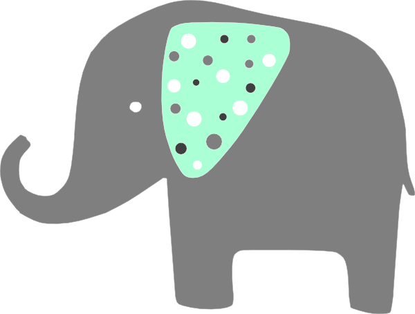 clipart green elephant - photo #12