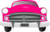Pink Car Front Clip Art