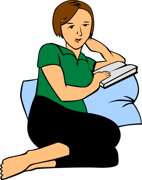 clipart woman reading book - photo #42