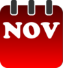 November Calendar Clip Art