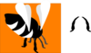 Bee Butt Logo Clip Art