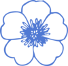 Flor Certa Blue Clip Art