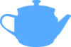Blue Tea Pot Clip Art