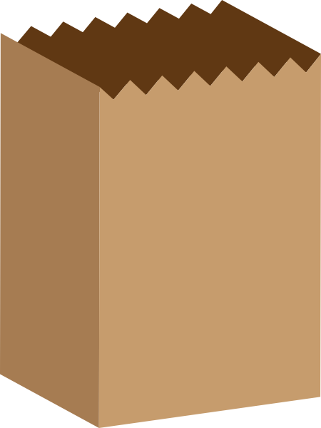 brown bag clip art free - photo #2