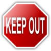 Keep Out Sign Clip Art