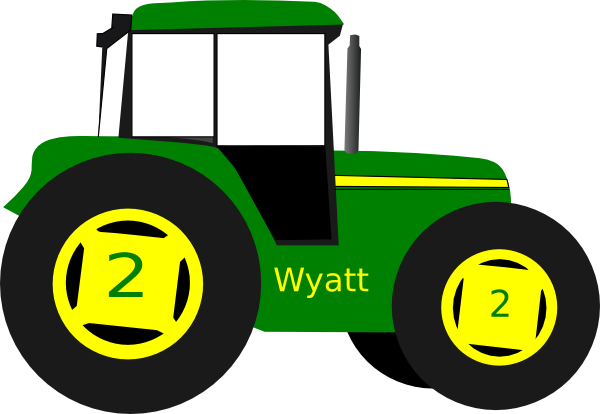 green tractor clipart - photo #17