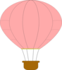 Pink Hot Air Balloon Clip Art