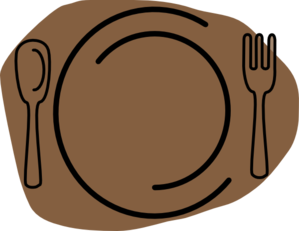 Brown Plate Clip Art