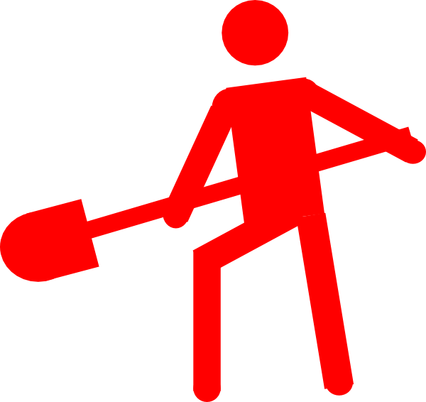 Red Person Worker Symbol Clip Art at Clker.com - vector clip art online