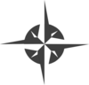 White Compass Rose Clip Art