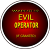 Warning Evil Operator (if Granted) Clip Art