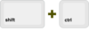 Ctrl+shift Buttons Clip Art