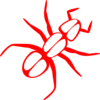 Ant Outline Red Clip Art