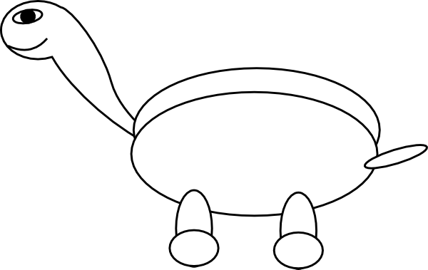 turtle outline clip art - photo #6