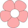 Simple Flower Pink Clip Art
