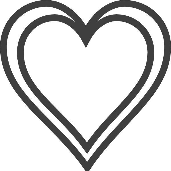 double heart clip art free - photo #14