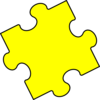 Yellow Puzzle Piece Clip Art