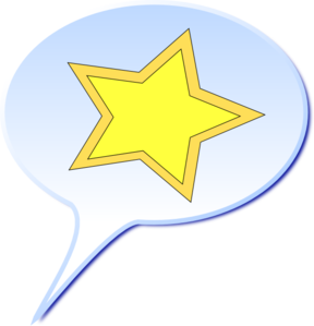Speech Star Clip Art