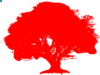Red Oak Sillhouette Clip Art