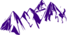 Purple Mountains Clip Art