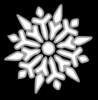 Snowflake Monochrome Clip Art