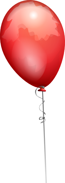 Red Balloon Long String Clip Art at Clker.com - vector clip art online