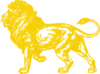 Lion In Gold Clip Art