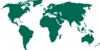 World Map Green Clip Art