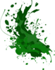 Green Splatter Clip Art