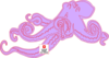 Purple Octopus 2 Clip Art