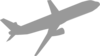 Airplane Gray Clip Art